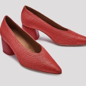 Miista London Nina Raffia Point Heels